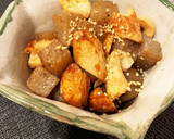 こんにゃくとちくわの甘辛炒め作り方4写真