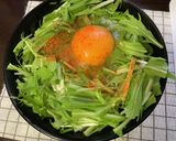 大根おろしと水菜の月見うどん作り方4写真