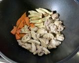 鳥もも肉とニンニクの花芽の塩ダレ炒め作り方5写真