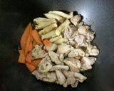 鳥もも肉とニンニクの花芽の塩ダレ炒め作り方6写真