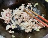 きのこと豚バラのニンニク醤油パスタ作り方4写真