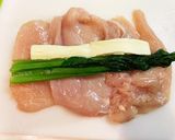 胸肉の小松菜チーズ巻き作り方2写真