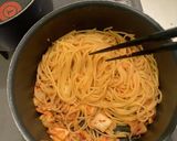 行っけー!焼うどん風☆キムチパスタだ!作り方5写真