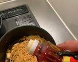 行っけー!焼うどん風☆キムチパスタだ!作り方6写真