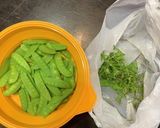 絹さや　オイル蒸し　冷凍保存作り方1写真
