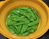 絹さや　オイル蒸し　冷凍保存作り方4写真