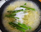 ワカメスープでなめ茸パスタ作り方3写真