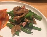 いんげんの搾菜ベーコン炒め作り方8写真