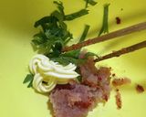 バター香る九条ネギと大葉の明太海鮮パスタ作り方2写真