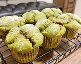 米粉の抹茶マフィン／チョコクリーム入り作り方7写真