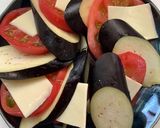超簡単♡トマトとなすの味噌チーズ重ね蒸し作り方3写真
