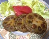 レンコンの大葉ひき肉はさみ焼き！甘辛だれ作り方12写真
