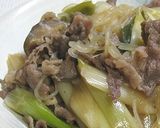豚肉と葱と糸こんの甘辛煮作り方4写真
