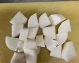 圧力鍋で、鶏肉と大根と厚揚げの煮物作り方2写真