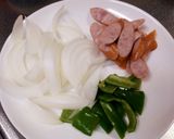 ピリ辛ランチ☆カレーナポリタン作り方1写真