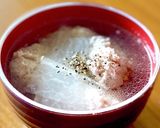 #手が汚れない 生姜香る豚団子のスープ作り方4写真