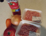 トマトジュースで作るミートソース作り方1写真