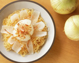 レンジで簡単まるごと新玉ねぎの焼ビーフン作り方10写真