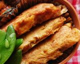 弁当★スパイシーカレーサラダチキンピカタ作り方4写真
