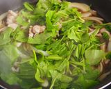 豚こまとほうれん草の卵とじ丼♪作り方4写真
