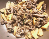 筍と豚肉の甘辛木の芽炒め☆無添加作り方4写真