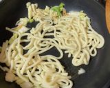 白菜の漬け物焼うどん〜柚子胡椒味〜作り方6写真
