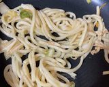 白菜の漬け物焼うどん〜柚子胡椒味〜作り方7写真
