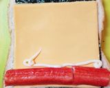 息子部活前後軽食カニカマロールサンド❿♪作り方3写真