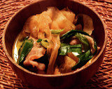 ヒラヒラ大根と豚のすき焼鍋❤️後引きの味作り方6写真