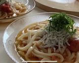 超簡単5分♪梅しらすのぶっかけうどん作り方3写真