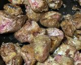 鶏レバーのバルサミコソテー(しょうゆ麹)作り方3写真