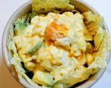 豆板醤マヨで和える卵アボカドの白菜サラダ作り方9写真