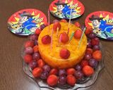 ドンキホーテ　みかん缶詰　誕生日ケーキ　作り方8写真