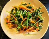 簡単おかず☆豆苗とにんじんの鰹ポン酢かけ作り方2写真