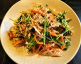 簡単おかず☆豆苗とにんじんの鰹ポン酢かけ作り方3写真