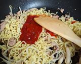 簡単ナポリタン風ソース焼きそば作り方4写真