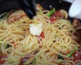 マッシュルームブロッコリーのトマトパスタ作り方11写真