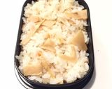皐月13 たけのこご飯弁当作り方1写真