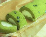 〖 抹茶と黒豆の米粉ロールケーキ 〗作り方25写真