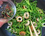豆苗とちくわの香ばし炒め作り方3写真