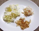 【時短朝食】キャベツのおかかドレ和え作り方1写真