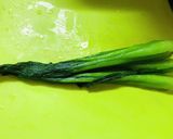 パパっと一品！小松菜と焼揚げの白だし和え作り方1写真