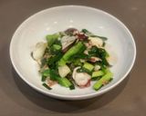 タコとわけぎのバタポン炒め〜何食べ103作り方4写真