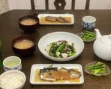 タコとわけぎのバタポン炒め〜何食べ103作り方5写真