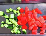 和風ドレッシングの3色チョップドサラダ風作り方1写真