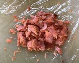 スモークサーモンとほうれん草のトマクリ作り方2写真