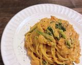 スモークサーモンとほうれん草のトマクリ作り方7写真