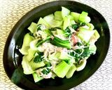 青梗菜とカニカマの中華炒め作り方7写真
