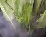 ほうれん草とトマトと大葉のおひたし作り方1写真