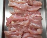 簡単鶏胸肉で♪ピリ甘辛チキンスティク♪作り方1写真